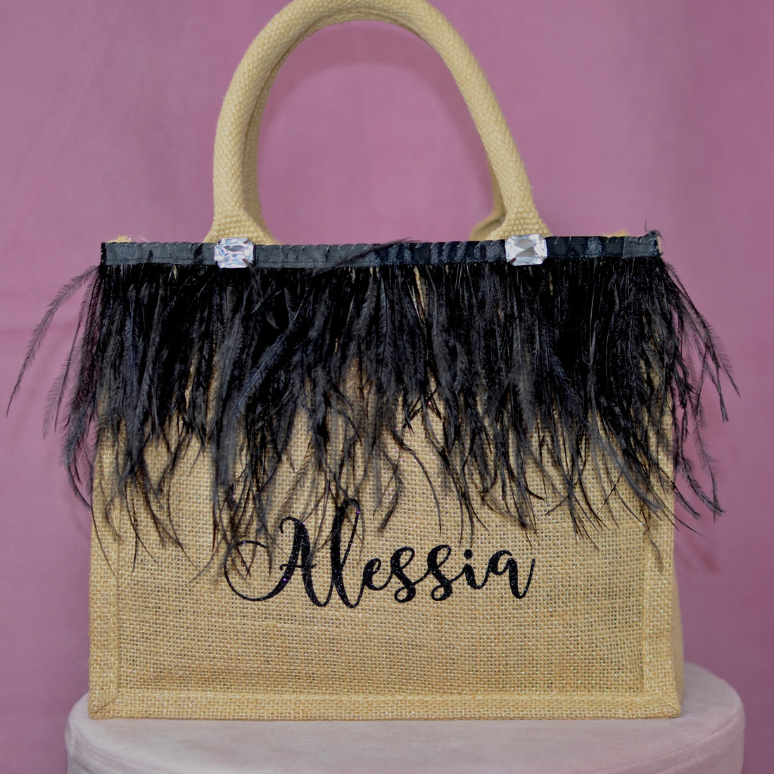 Tote Bag Personalizzabile con piume